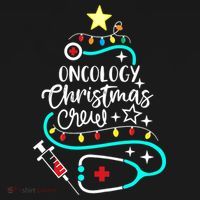 Oncology Christmas Crew Oncology Nurse Oncologist Secretary Women's Hoodie thumb 2