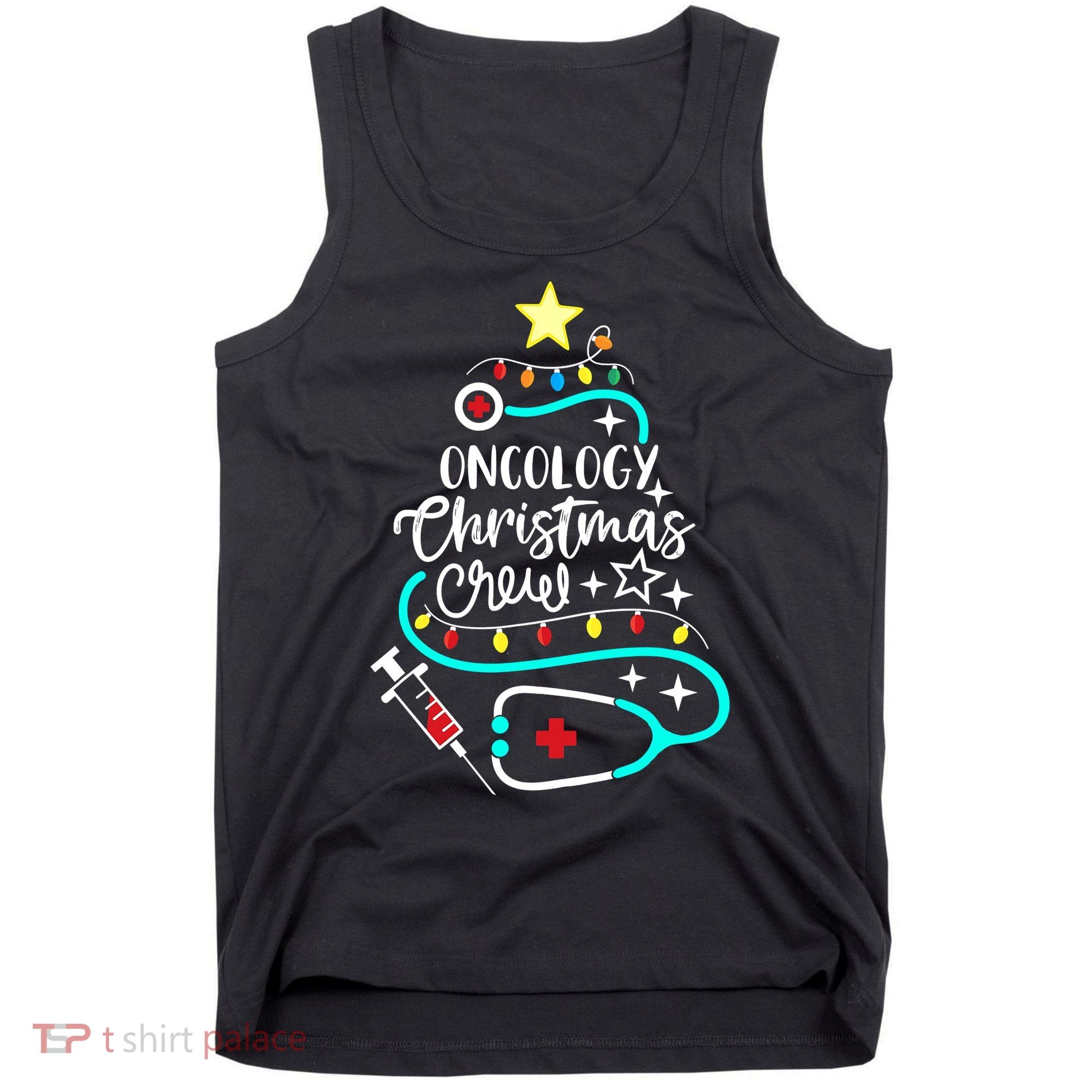 Oncology Christmas Crew Oncology Nurse Oncologist Secretary Tank Top
