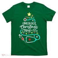 Oncology Christmas Crew Oncology Nurse Oncologist Secretary T-Shirt thumb 0