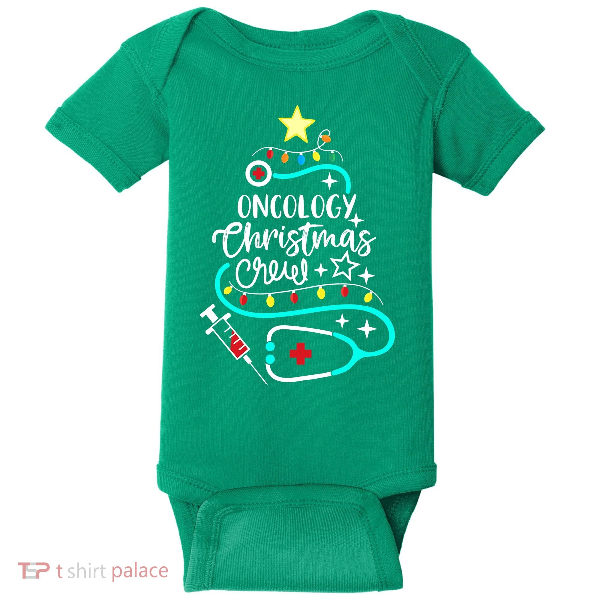 Oncology Christmas Crew Oncology Nurse Oncologist Secretary Baby Bodysuit