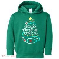 Oncology Christmas Crew Oncology Nurse Oncologist Secretary Toddler Hoodie thumb 0
