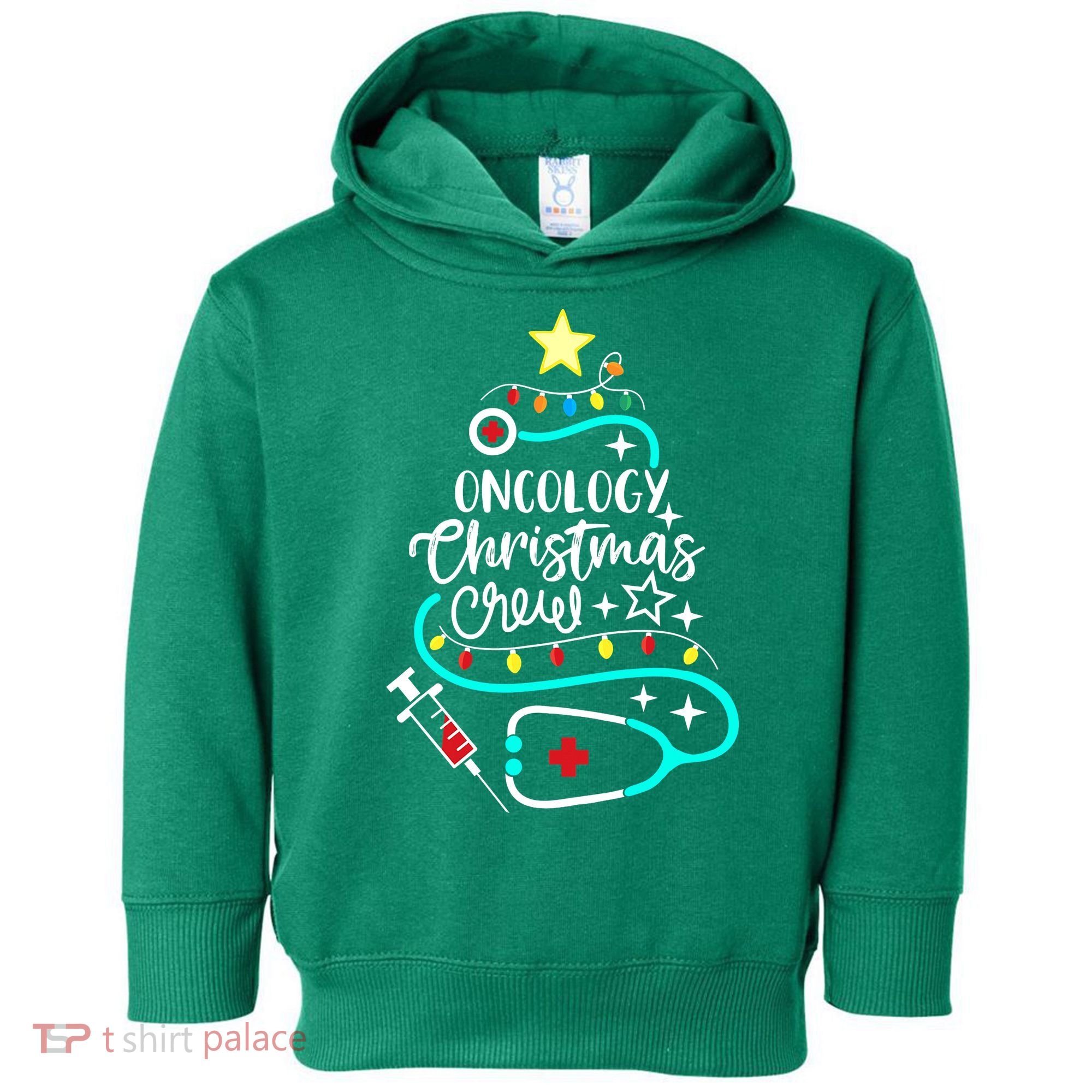 Oncology Christmas Crew Oncology Nurse Oncologist Secretary Toddler Hoodie