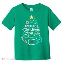 Oncology Christmas Crew Oncology Nurse Oncologist Secretary Toddler T-Shirt thumb 0