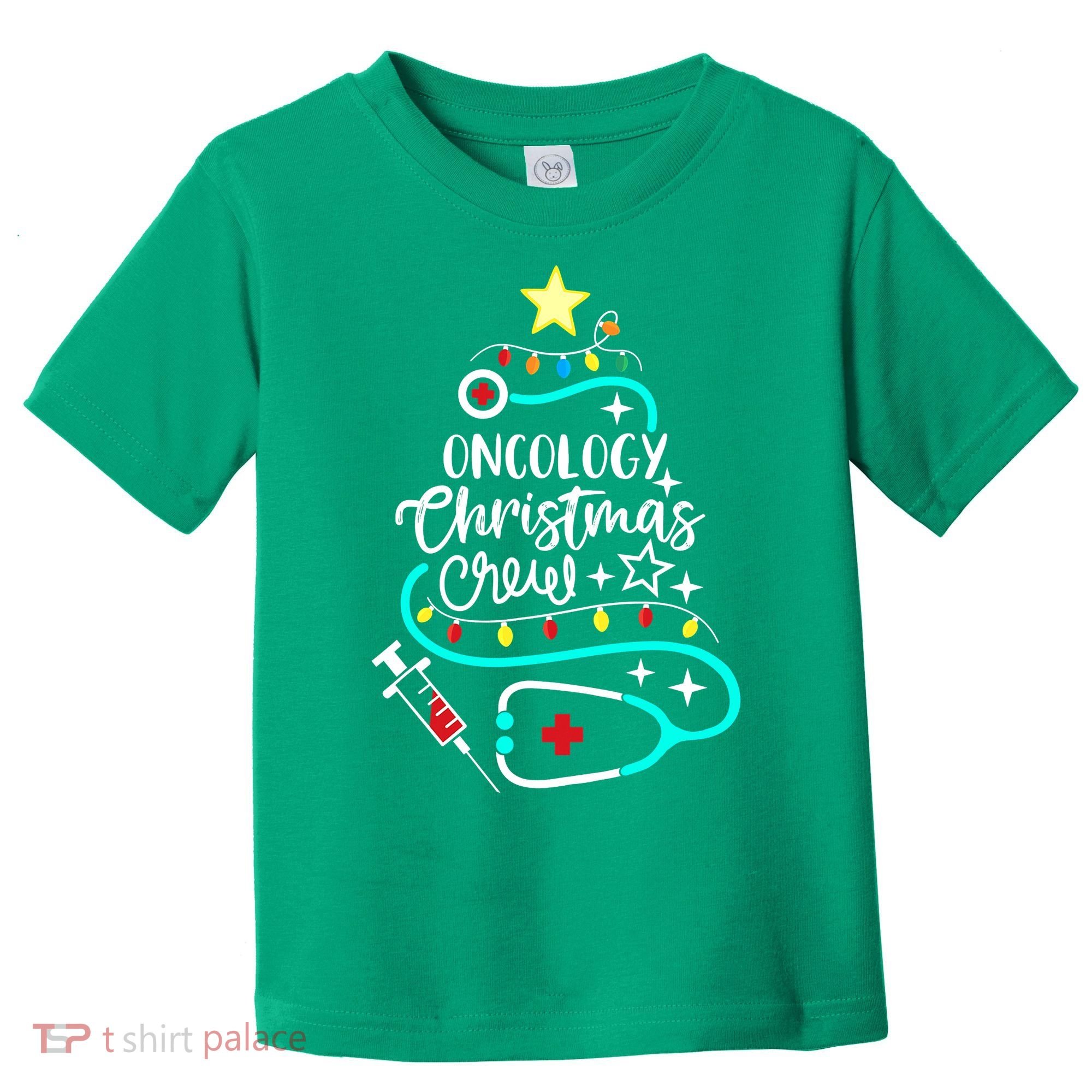 Oncology Christmas Crew Oncology Nurse Oncologist Secretary Toddler T-Shirt