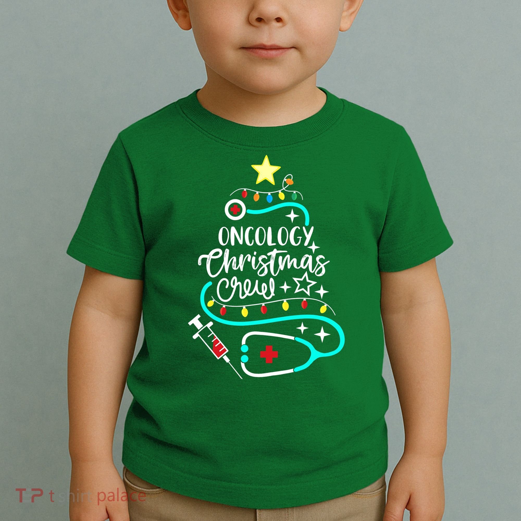 Oncology Christmas Crew Oncology Nurse Oncologist Secretary Toddler T-Shirt