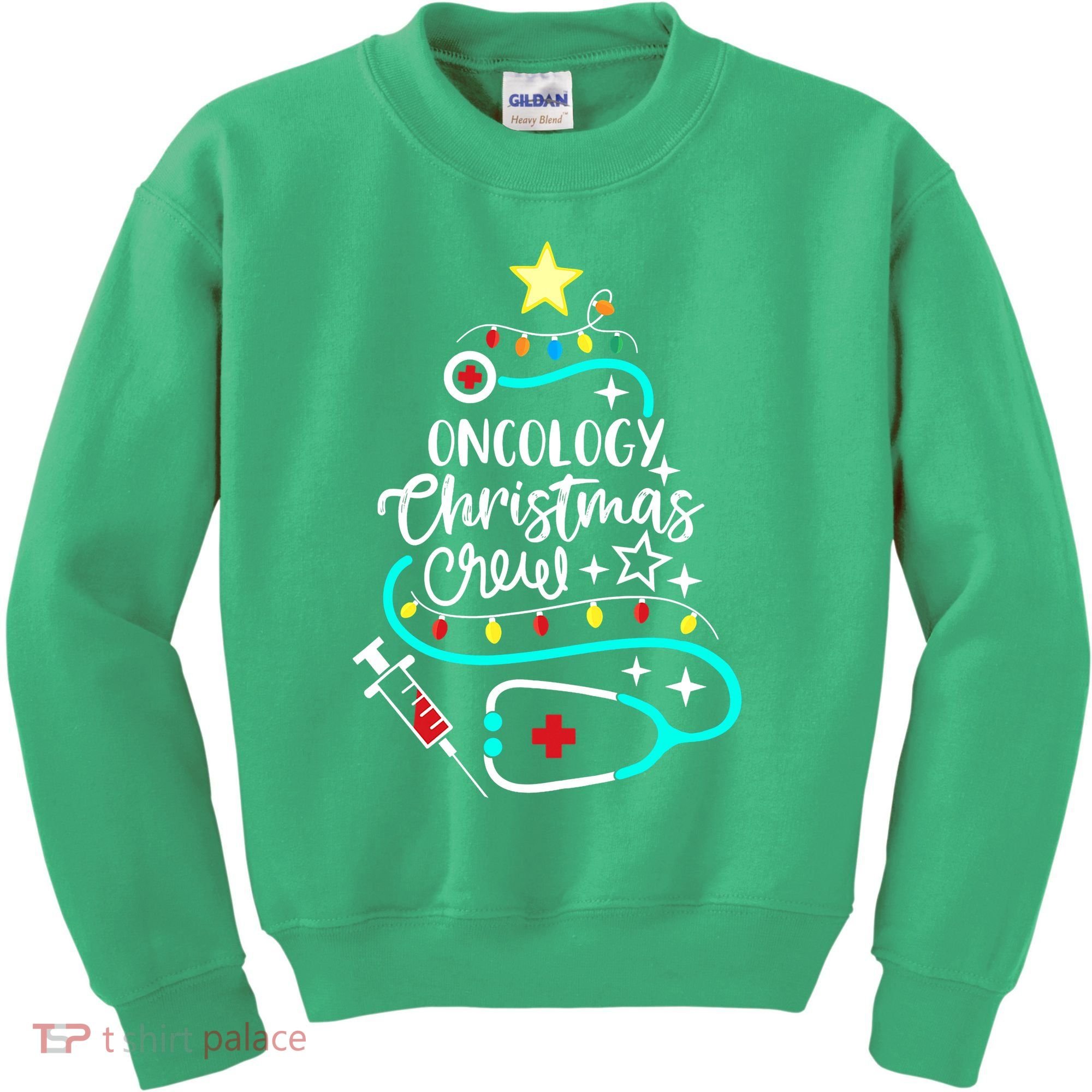 Oncology Christmas Crew Oncology Nurse Oncologist Secretary Kids Sweatshirt
