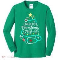 Oncology Christmas Crew Oncology Nurse Oncologist Secretary Kids Long Sleeve Shirt thumb 0