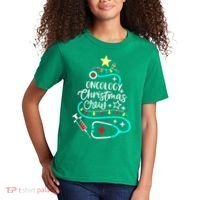 Oncology Christmas Crew Oncology Nurse Oncologist Secretary Kids T-Shirt thumb 2