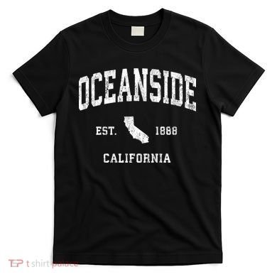 Oceanside California Ca Vintage Athletic T-Shirt