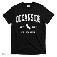 Oceanside California Ca Vintage Athletic T-Shirt thumb 0