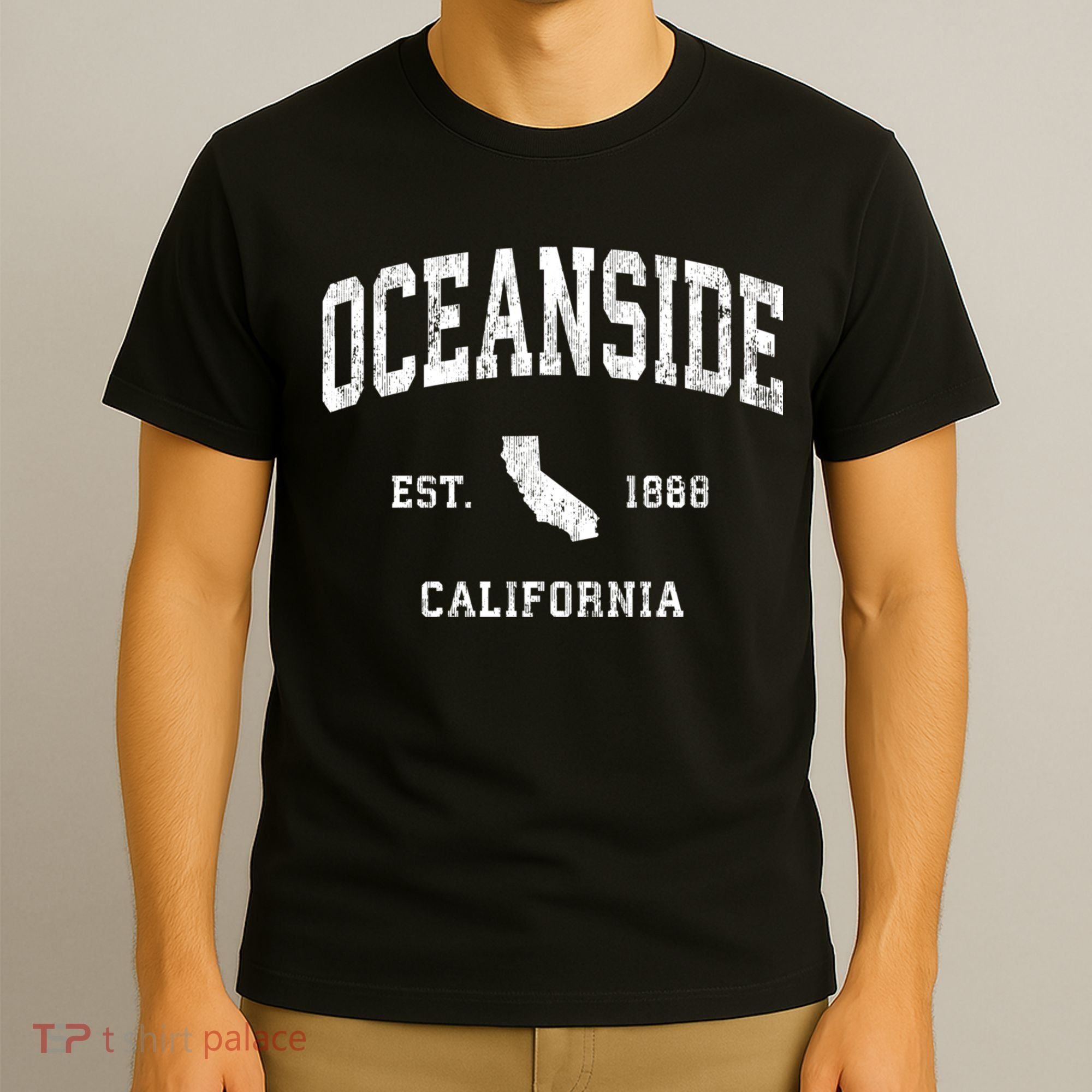 Oceanside California Ca Vintage Athletic T-Shirt