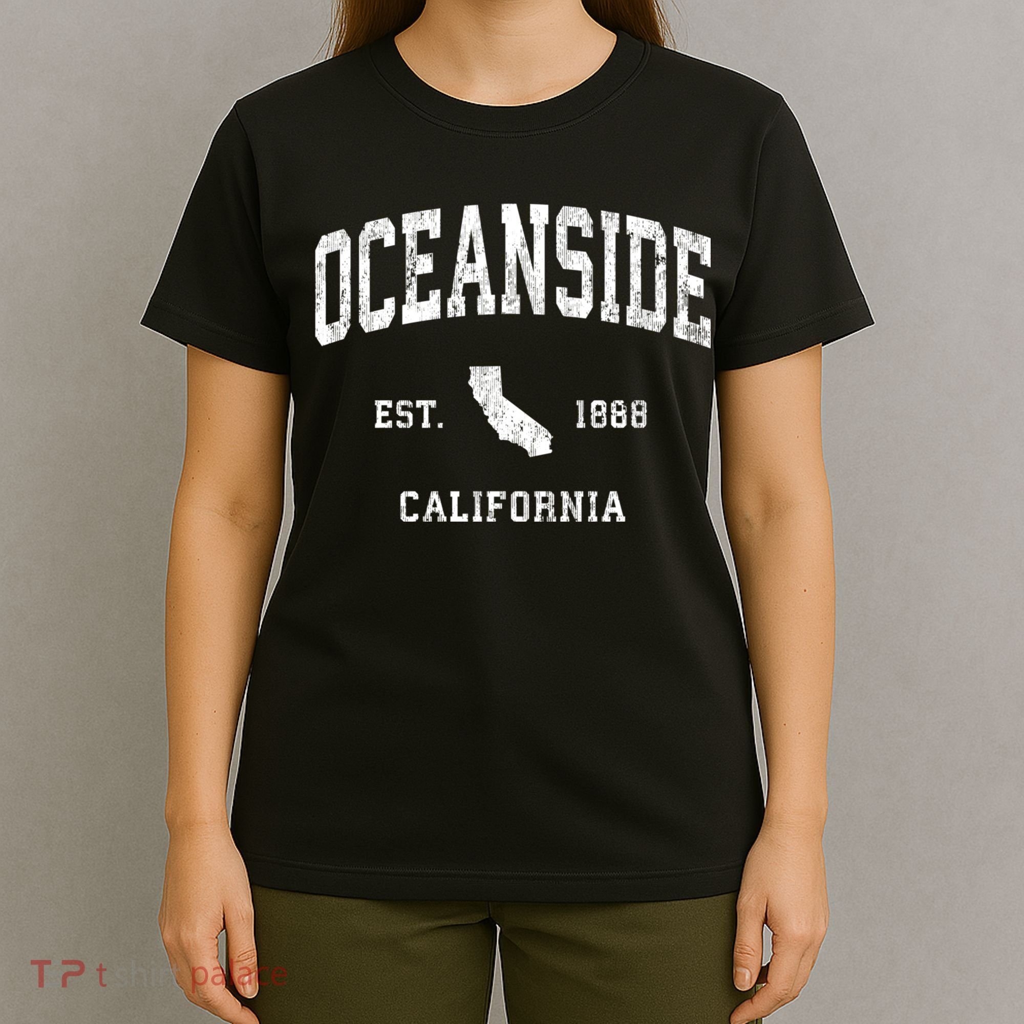 Oceanside California Ca Vintage Athletic T-Shirt
