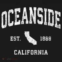 Oceanside California Ca Vintage Athletic T-Shirt thumb 7