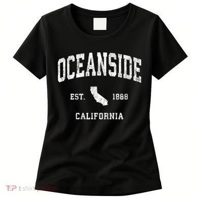Oceanside California Ca Vintage Athletic Women's T-Shirt