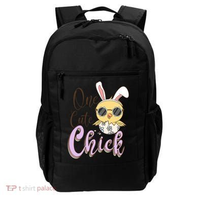 One Cute Chick With Glasses Funny Bunny Easter Day Backpack