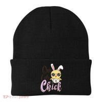 One Cute Chick With Glasses Funny Bunny Easter Day Beanie thumb 0