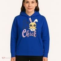 One Cute Chick With Glasses Funny Bunny Easter Day Hoodie thumb 5