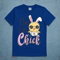 One Cute Chick With Glasses Funny Bunny Easter Day T-Shirt thumb 5