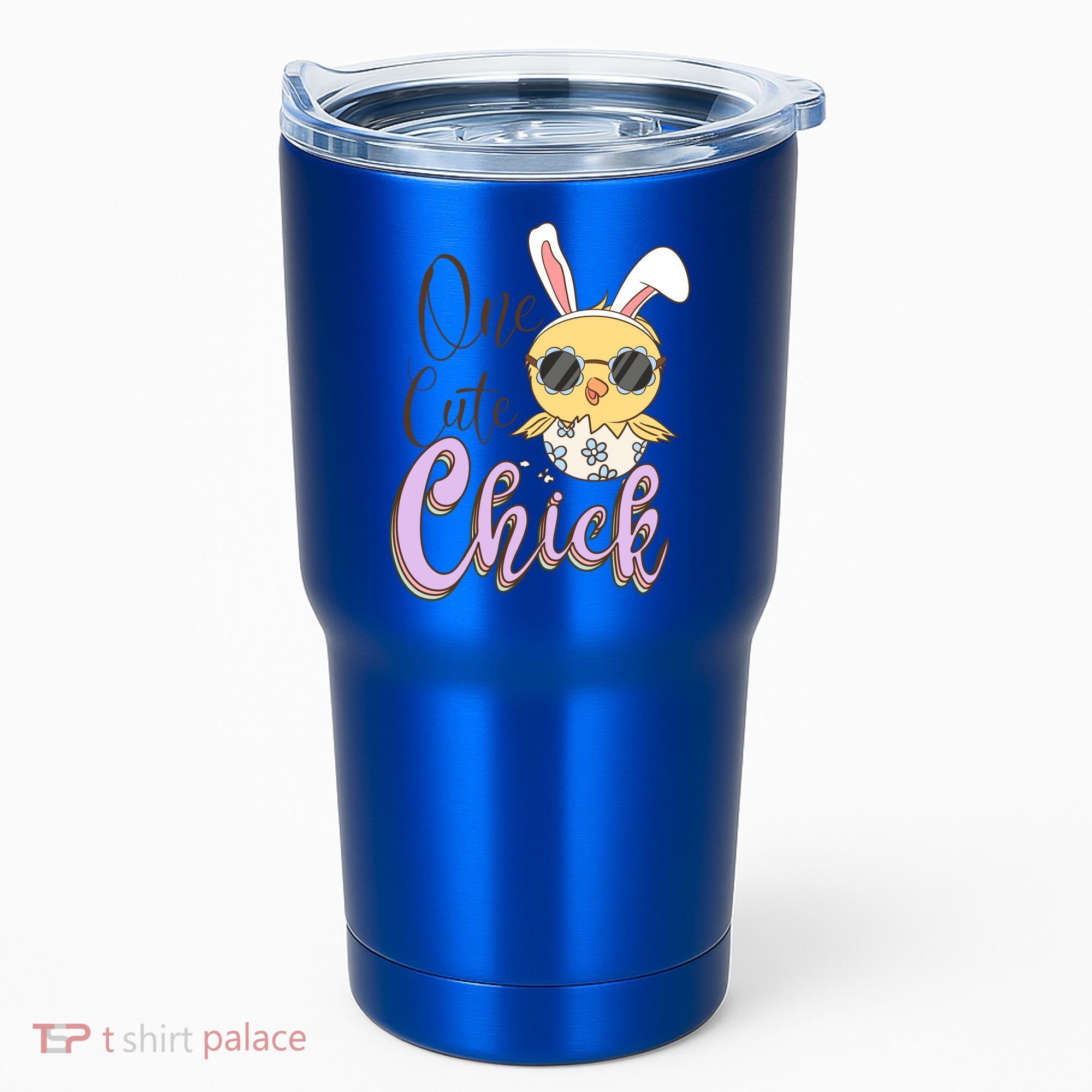 One Cute Chick With Glasses Funny Bunny Easter Day Tumbler
