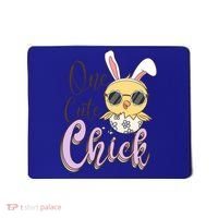 One Cute Chick With Glasses Funny Bunny Easter Day Mousepad thumb 0