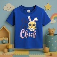 One Cute Chick With Glasses Funny Bunny Easter Day Toddler T-Shirt thumb 3