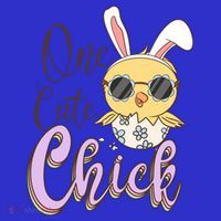 One Cute Chick With Glasses Funny Bunny Easter Day Visor thumb 3