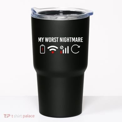 Online Clothes Computer Video Game Geek My Worst Nightmare Tumbler