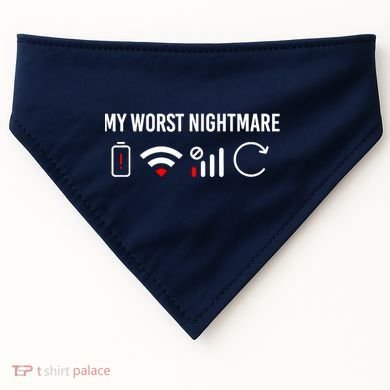 Online Clothes Computer Video Game Geek My Worst Nightmare USA-Made Doggie Bandana