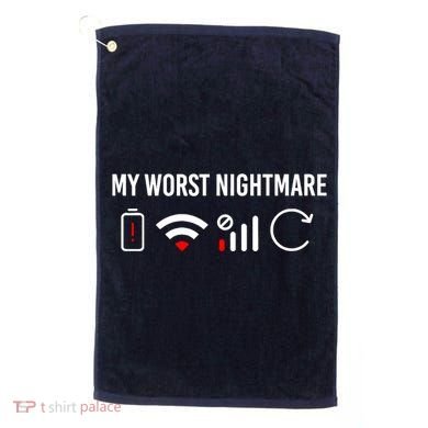 Online Clothes Computer Video Game Geek My Worst Nightmare Golf Towel