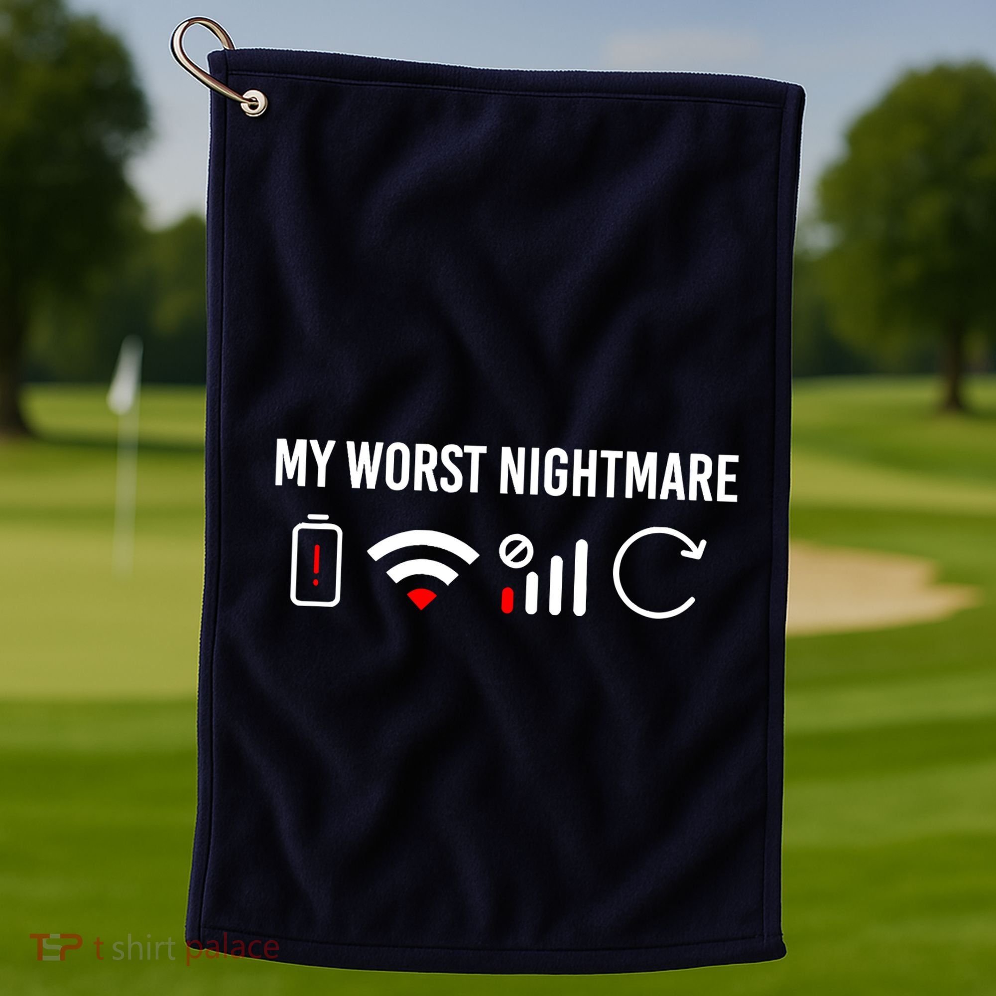 Online Clothes Computer Video Game Geek My Worst Nightmare Golf Towel