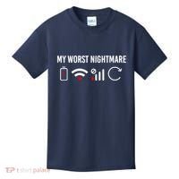 Online Clothes Computer Video Game Geek My Worst Nightmare Kids T-Shirt thumb 0