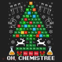 Oh Chemistree Christmas Chemistry Science Periodic Table Comfort Colors Boxy T-Shirt thumb 3