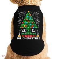 Oh Chemistree Christmas Chemistry Science Periodic Table Doggie Tank thumb 0