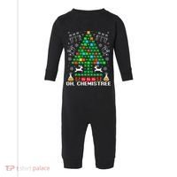 Oh Chemistree Christmas Chemistry Science Periodic Table Infant Fleece One Piece thumb 0