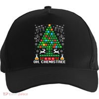 Oh Chemistree Christmas Chemistry Science Periodic Table Five-Panel Snapback Cap thumb 0