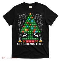 Oh Chemistree Christmas Chemistry Science Periodic Table T-Shirt thumb 0