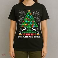 Oh Chemistree Christmas Chemistry Science Periodic Table T-Shirt thumb 4