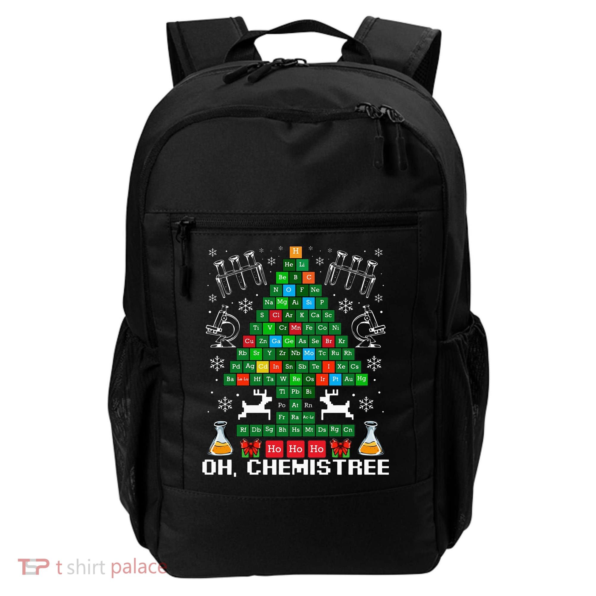 Oh Chemistree Christmas Chemistry Science Periodic Table Backpack