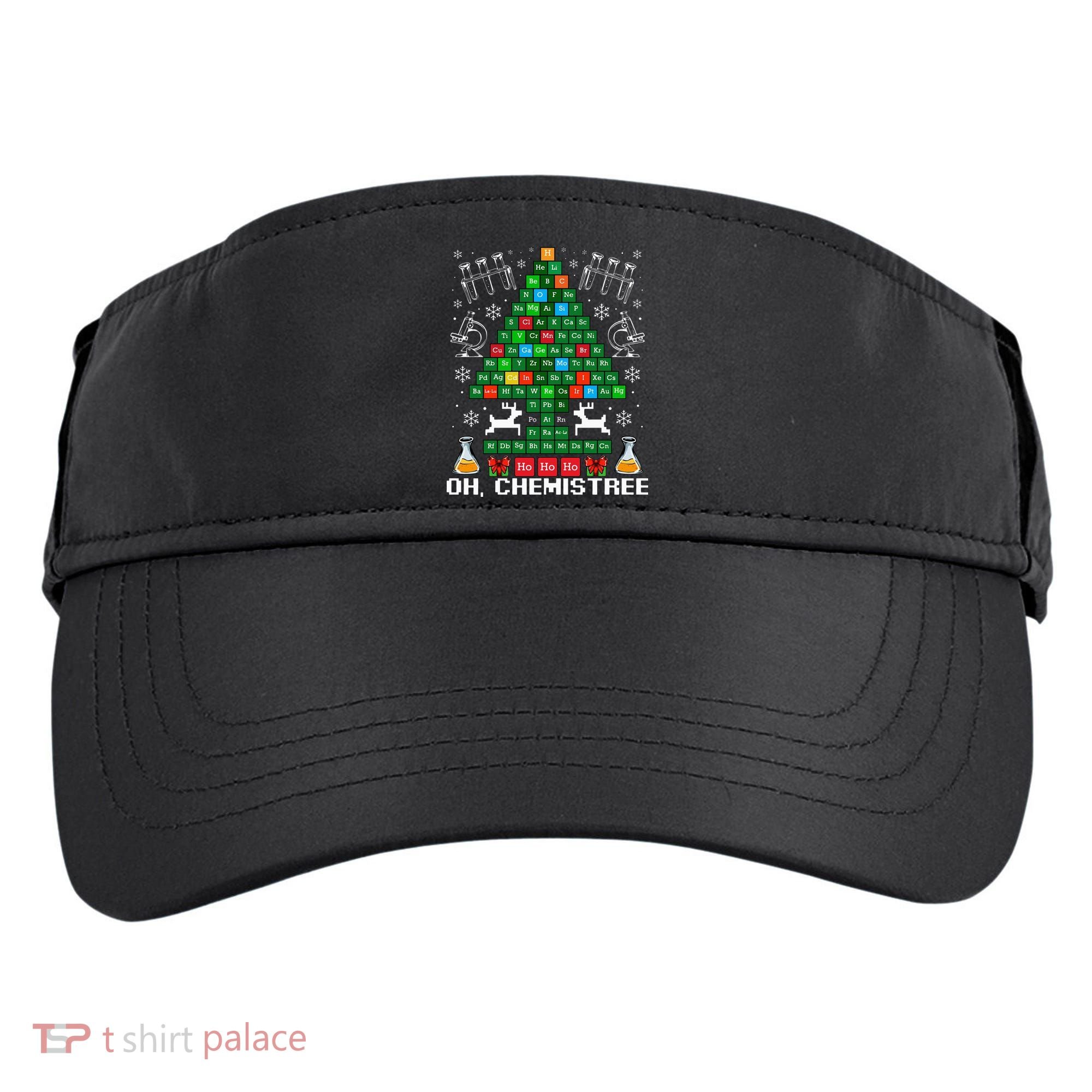 Oh Chemistree Christmas Chemistry Science Periodic Table Adult Drive Performance Visor