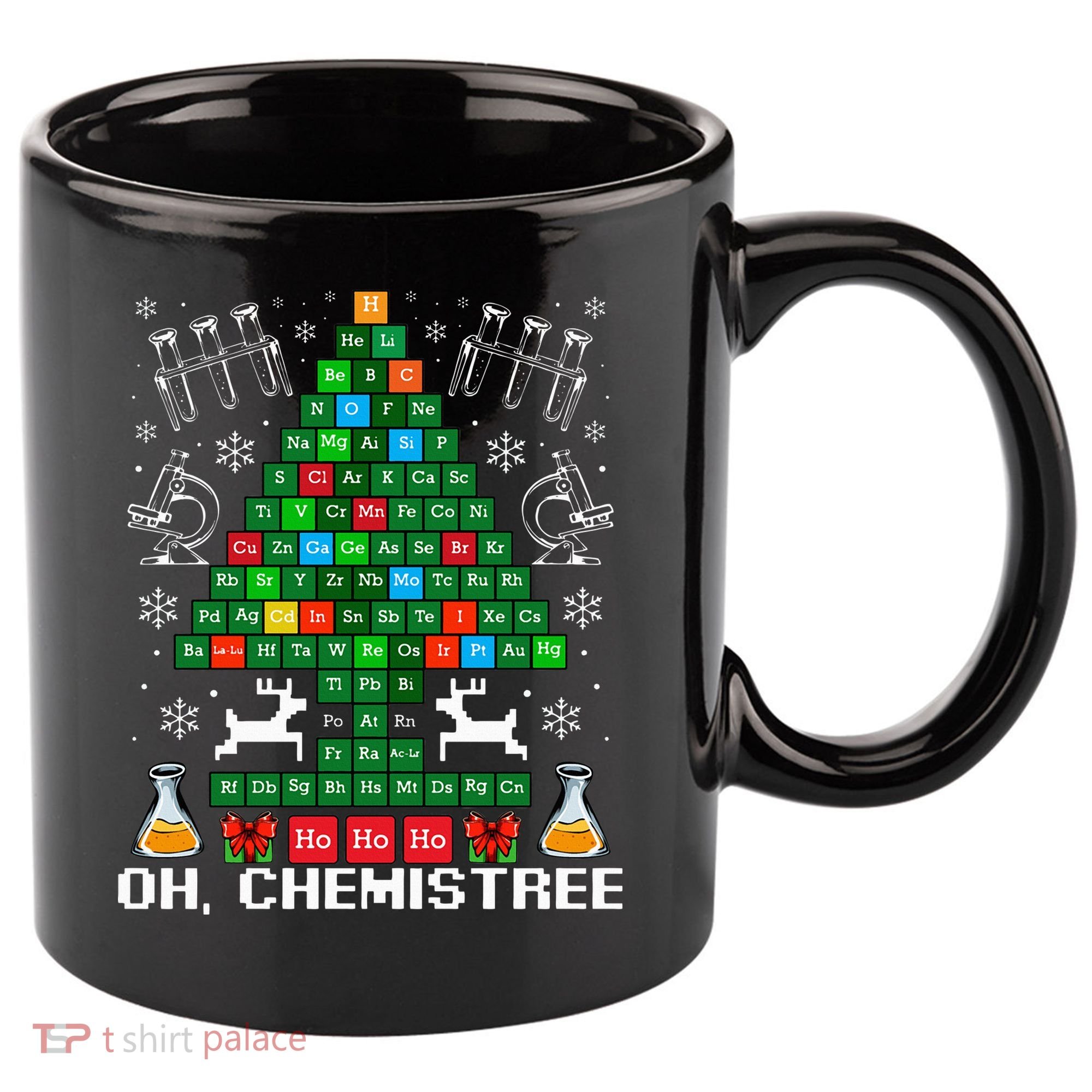 Oh Chemistree Christmas Chemistry Science Periodic Table 11oz C Handle Ceramic Mug