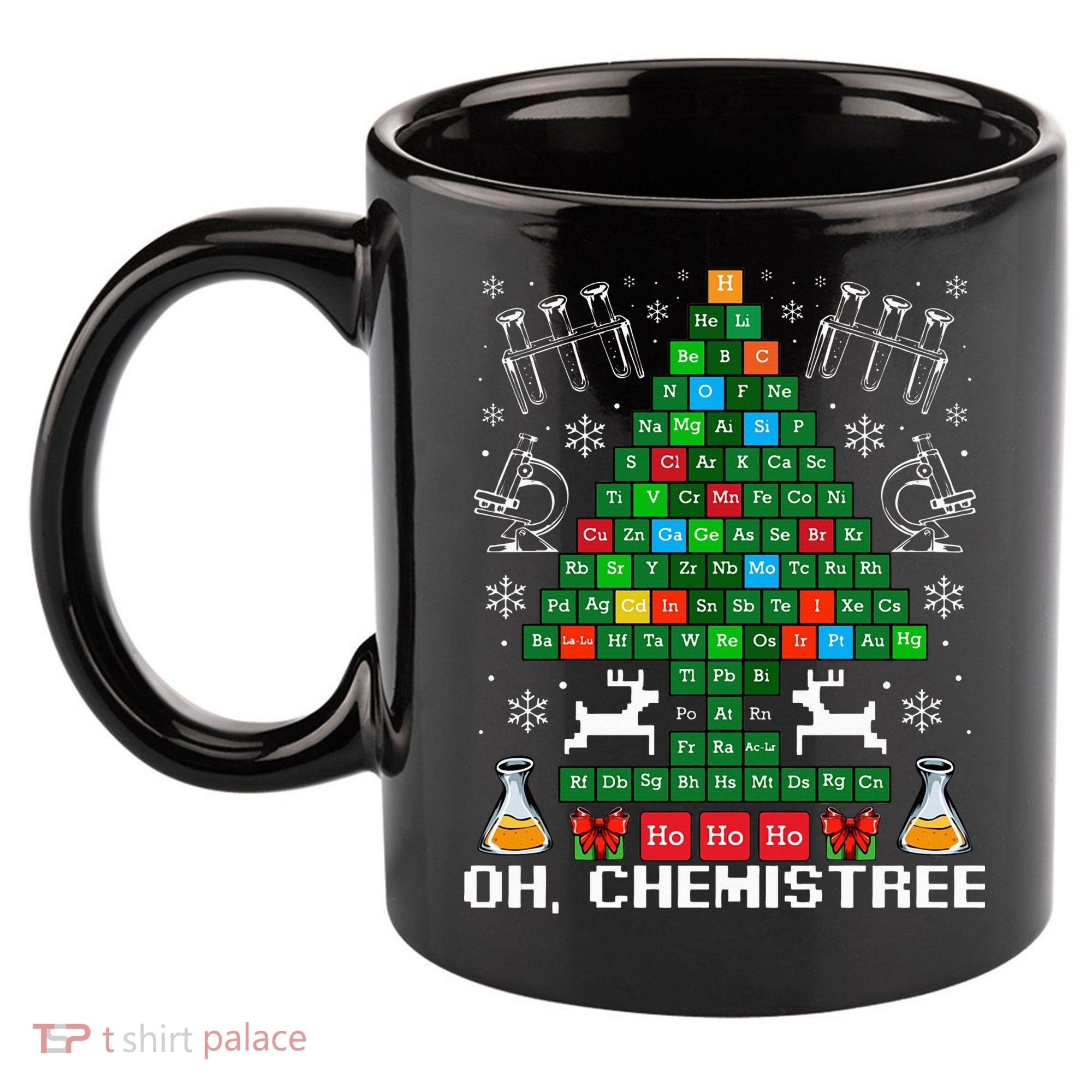 Oh Chemistree Christmas Chemistry Science Periodic Table 11oz C Handle Ceramic Mug