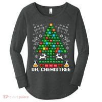 Oh Chemistree Christmas Chemistry Science Periodic Table Women's Perfect Tri Tunic Long Sleeve Shirt thumb 0