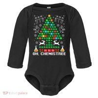 Oh Chemistree Christmas Chemistry Science Periodic Table Baby Long Sleeve Bodysuit thumb 0