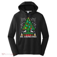 Oh Chemistree Christmas Chemistry Science Periodic Table Performance Fleece Hoodie thumb 0