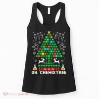 Oh Chemistree Christmas Chemistry Science Periodic Table Women's Tank Top thumb 0