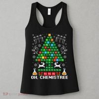 Oh Chemistree Christmas Chemistry Science Periodic Table Women's Tank Top thumb 3