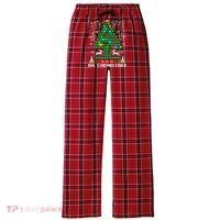 Oh Chemistree Christmas Chemistry Science Periodic Table Women's Flannel Plaid Pajama Pants thumb 0