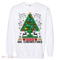 Oh Chemistree Christmas Chemistry Science Periodic Table Garment-Dyed Sweatshirt thumb 0