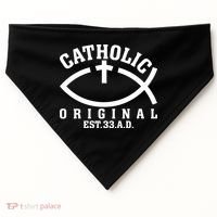 Original Catholic Church God Jesus Christ USA-Made Doggie Bandana thumb 0