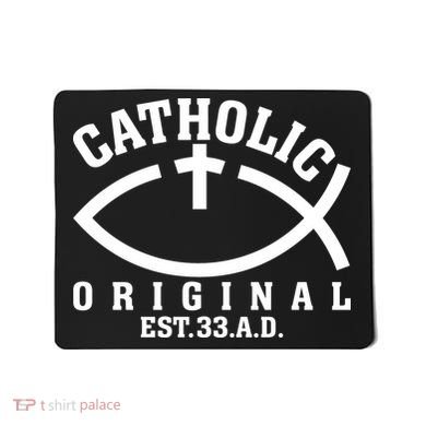 Original Catholic Church God Jesus Christ Mousepad